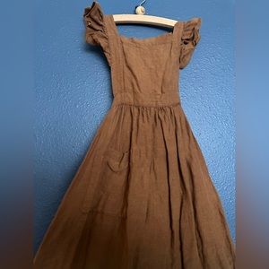 The simple folk organic linen kids dress